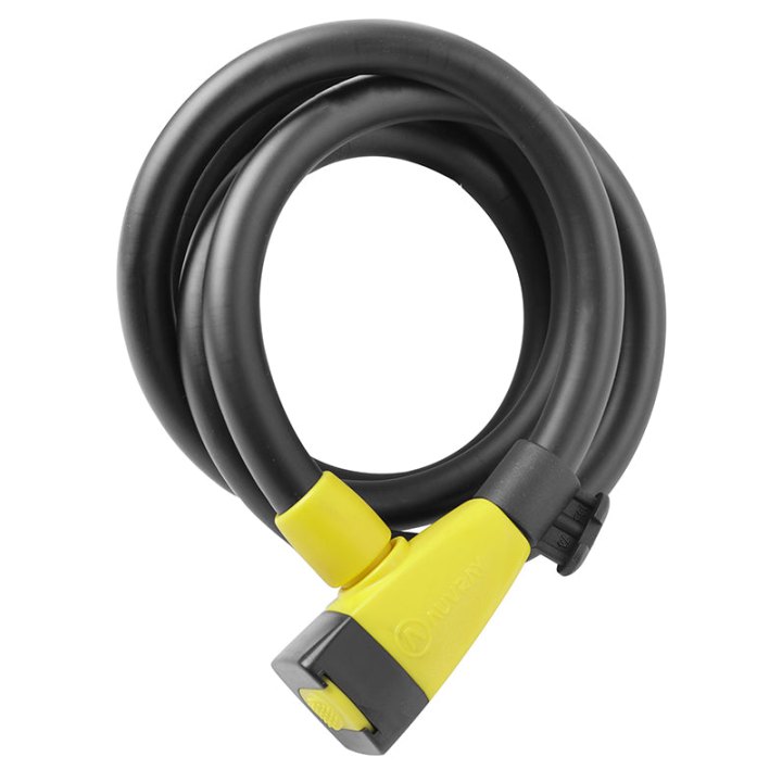 Antivol Vélo Spiral A Clé Auvray Diam 15 mm L 1.50 M Noir Mat (Avec Support)