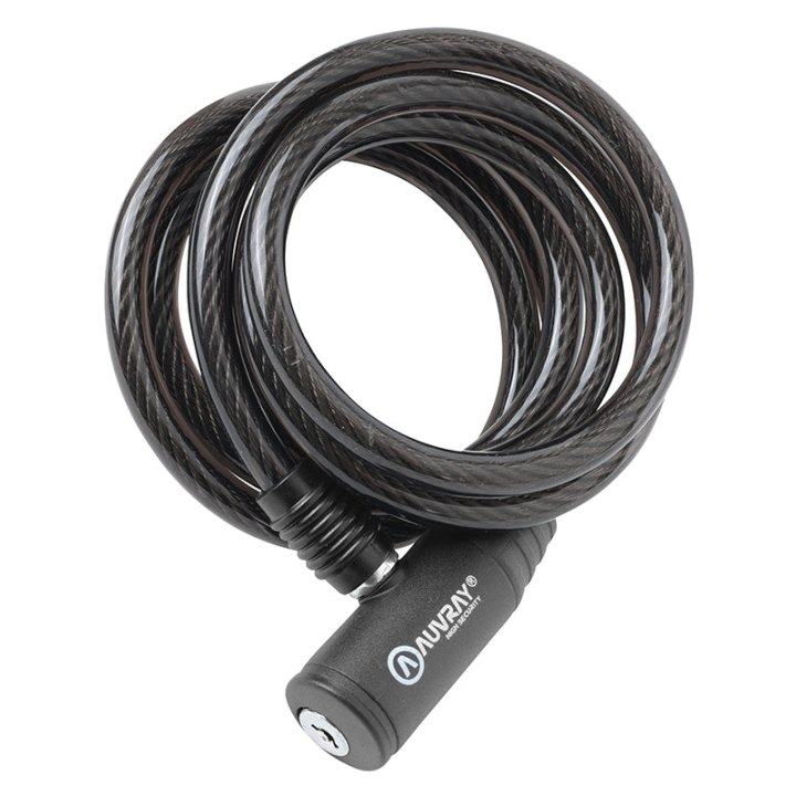 Antivol Vélo Spiral A Clé Auvray Diam 8 mm L 1.50 M (Avec Support)