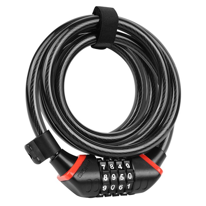 Antivol Vélo Spiral A Combinaison - Code Zefal K-Traz C6 Code Diam 12 mm L 1,80M