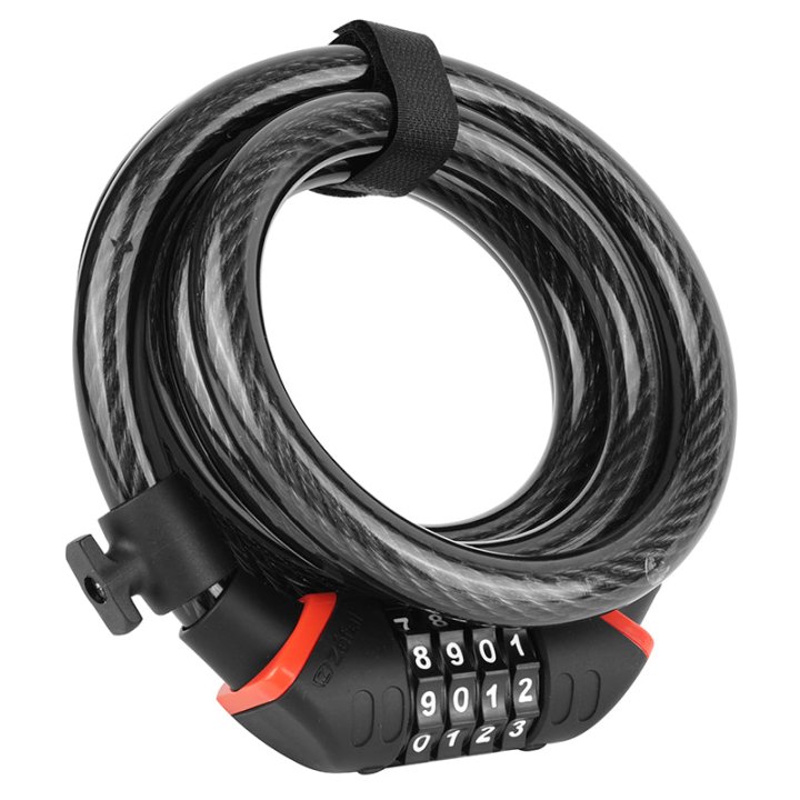 Antivol Vélo Spiral A Combinaison - Code Zefal K-Traz C9 Code Haute Sécurité Diam 15 mm L 1,80M