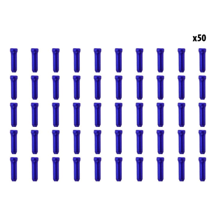 Arrets de cables bleu x50 pcs