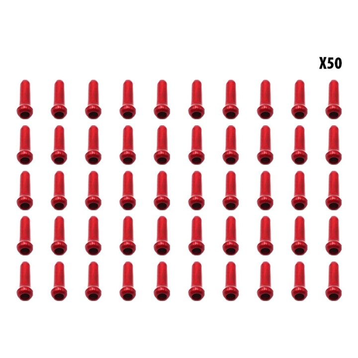 Arrets de cables rouge x50 pcs