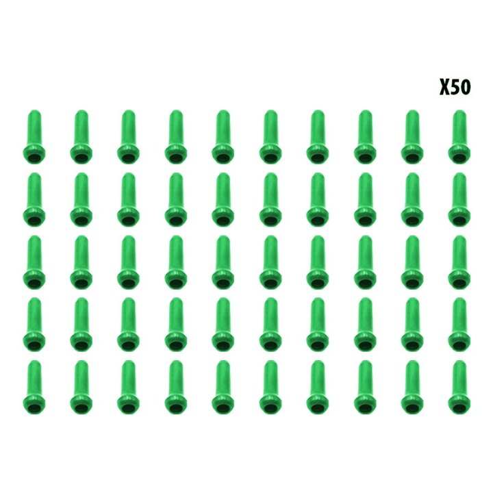 Arrets de cables vert x50 pcs