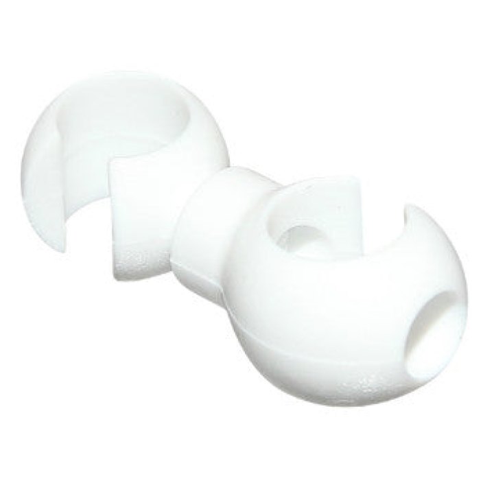 Attache Gaine Frein-Dérailleur P2R Blanc (Vendu Par 10Pcs)