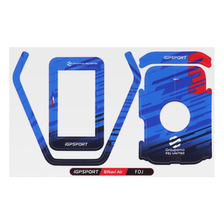 Autocollant-Sticker Igpsport Groupama Fdj United Pour Gps - Compteur Binavi Air Reference 224744 (Vendu A L'Unite)