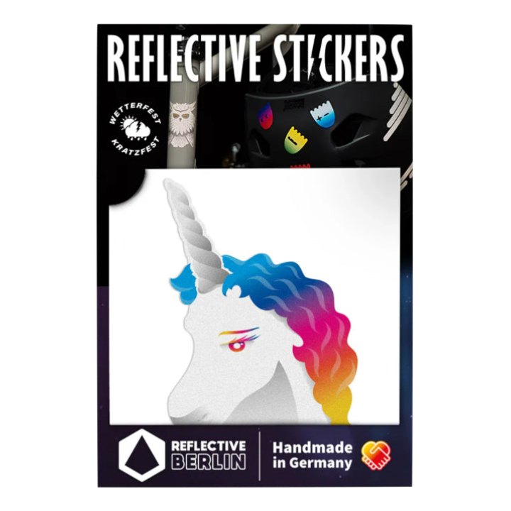 Autocollant-Sticker Reflechissant Licorne Arc En Ciel (Rainbow) -Reflective Berlin-
