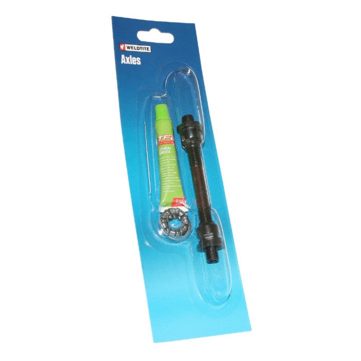 Axe De Roue - Moyeu Route-VTT Avant Creux Weldtite D 9 X 108 mm Avec Graisse Et Cage A Billes