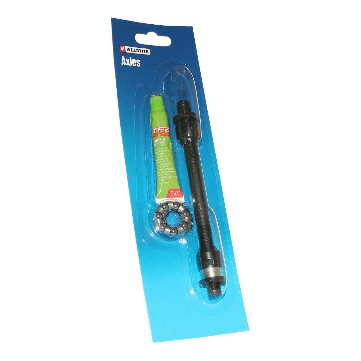Axe De Roue - Moyeu VTT Arrière Creux Weldtite D 10 X 140 mm Avec Graisse Et Cage A Billes