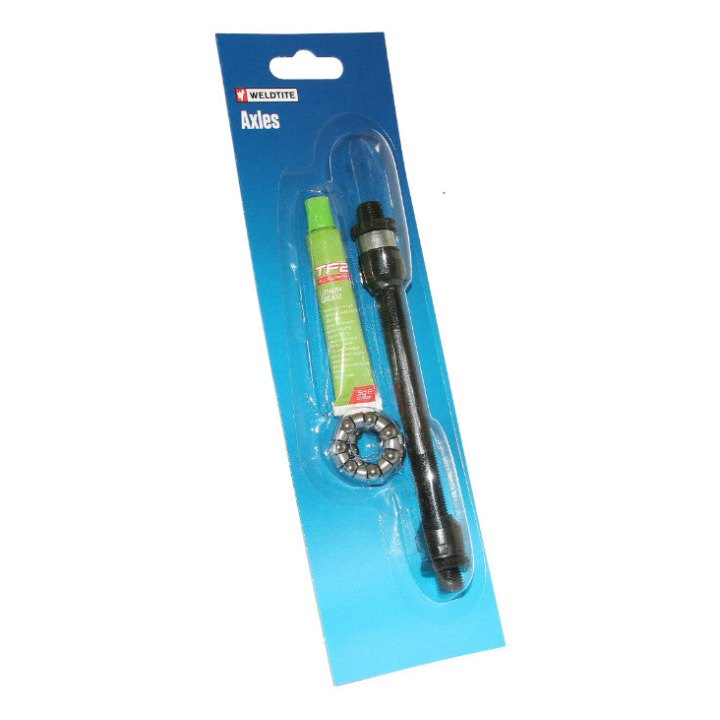 Axe De Roue - Moyeu VTT Arrière Creux Weldtite D 10 X 145 mm Avec Graisse Et Cage A Billes