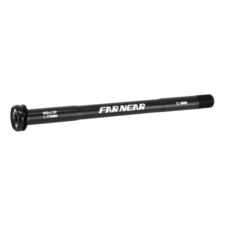 Axe Traversant - Blocage Roue Boost Arrière Switch Compatible Systeme Sram Udh Filetage M12 X 1,0 mm Pour 12 X 148 Noir (174 mm Hors Butee Dont Filetage 11 mm)