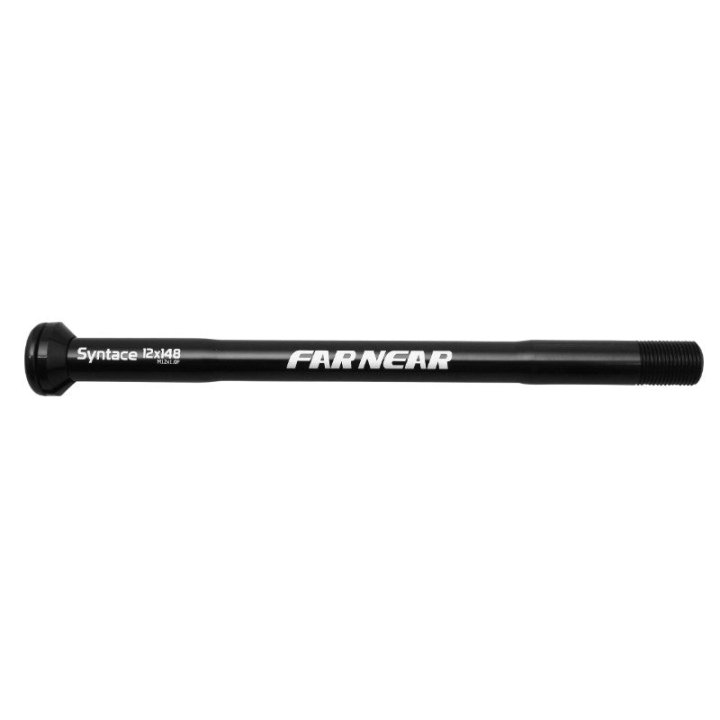 Axe Traversant - Blocage Roue Boost Arrière Switch Filetage M12 X 1.0 mm Syntace Pour 12 X 148 Noir (165 mm Hors Butee Dont Filetage 17 mm)