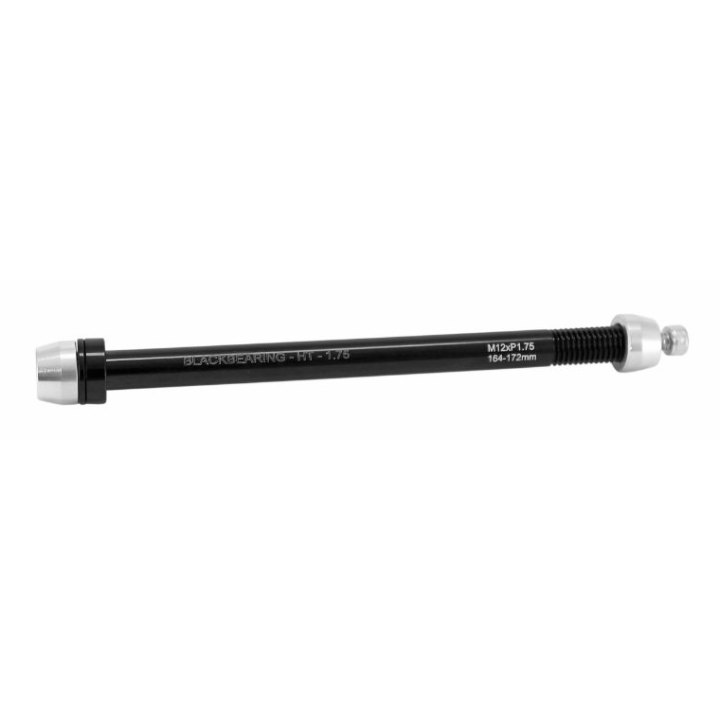 Axe Traversant - Blocage VTT-Route Blackbearing Filetage M12X1.75 mm Longueur 160 A 172 mm - Pour Home Trainer