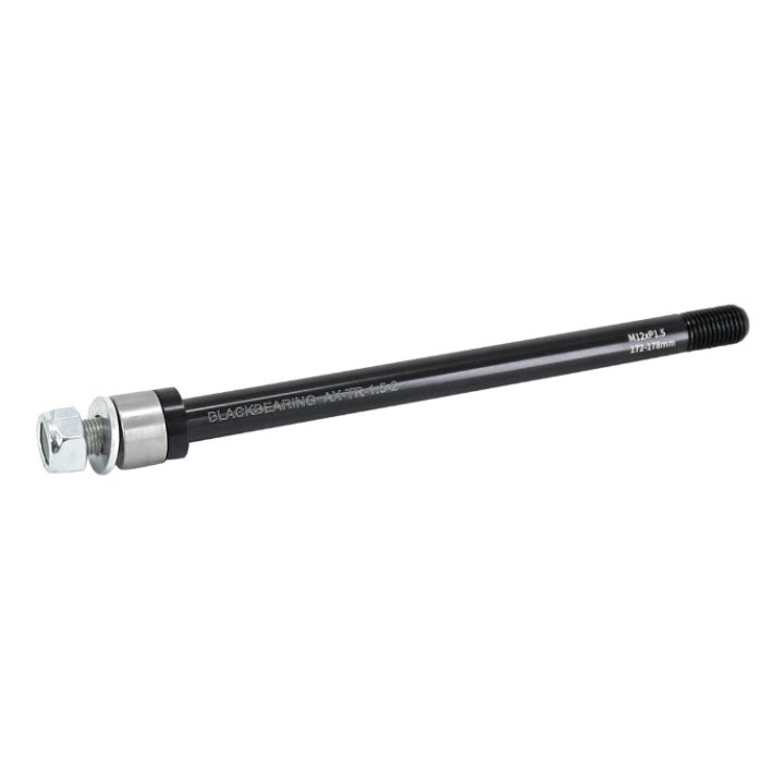 Axe Traversant - Remorque Roue Arrière Blackbearing Filetage M12X1.5 mm Pour 12X142-148 (172-178 mm) Avec Entretoise