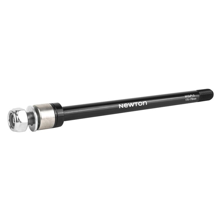 Axe Traversant - Remorque Roue Arrière Newton Filetage M12X1.5 mm Pour 12X142-148 (170-178 mm) Avec Entretoises