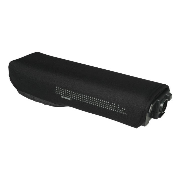 Housse Protection De Batterie Arrière Basil Miles Neoprene Noir Waterproof Compatible VAE-E-Bike (L32 X L9 X H5 cm)