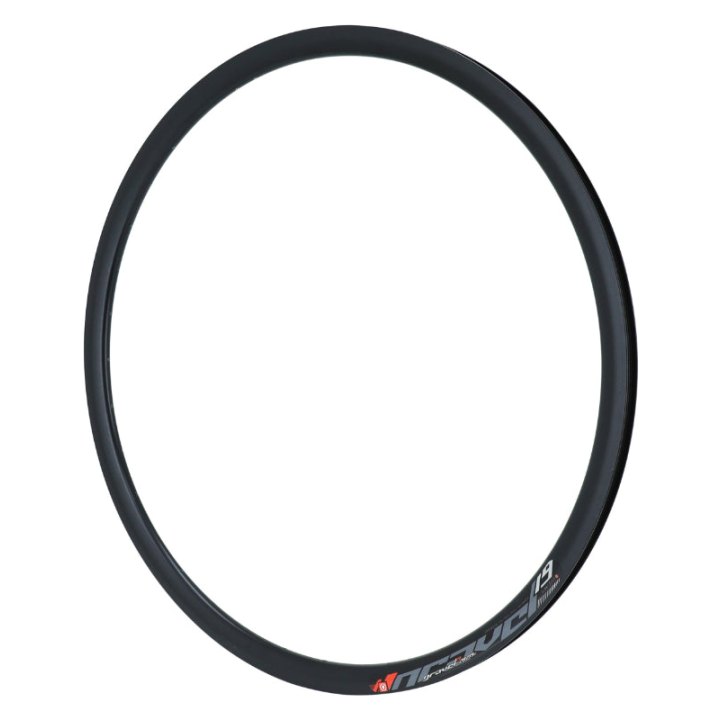 Jante Route 700 Gravel Pulse 19 Noir 36T. Disque Tubeless Ready Double Paroi Profil 28 mm - 622X19C