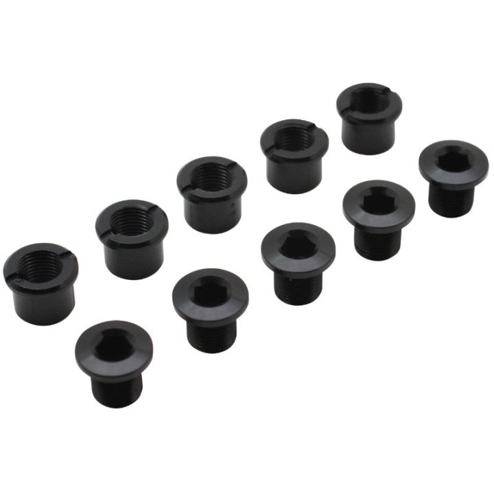 Intravis Pédalier Alu Newton Noir Double Plateau (Jeu De 5) - Vis Et Cheminee