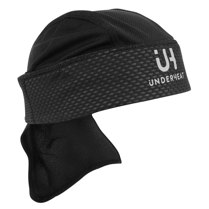 Bandana - Tour De Tête Urho Rafraichissante Noir -Activer Avec De L'Eau- (Protection Uv)