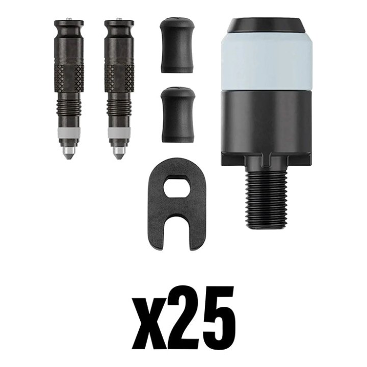 Kit Adaptateur Valve De Pneu Tubeless Presta Vers Schwalbe Clik Valve Sv (10X3540 - 10X3542 - 5X3541) (Vendu Par 25)
