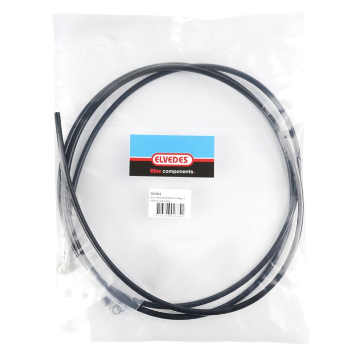 Kit Durite De Remplacement Elvedes Pour Frein Hydraulique Magura Noir 2000 mm (Inclus Banjo)