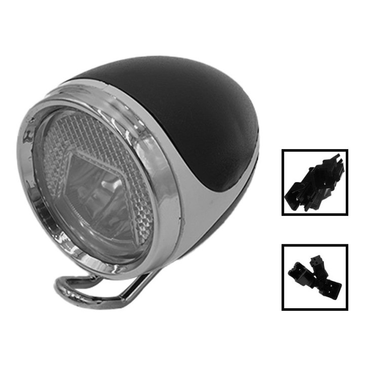 Lampe LED et klaxon chrome
