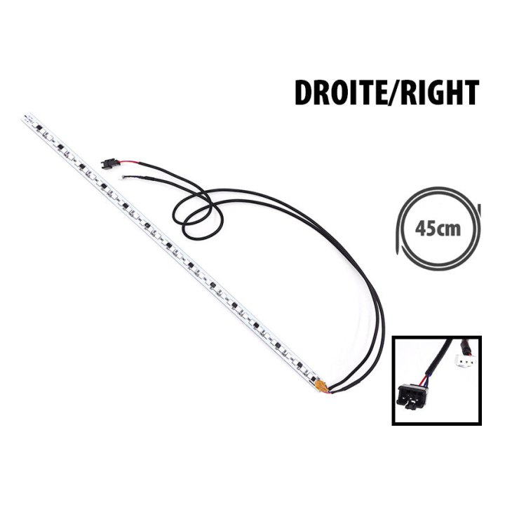 LED Droite de colonne Dualtron Mini avec recepteur 2 cables 45cm