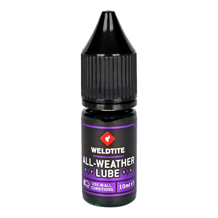 Lubrifiant Vélo Chaîne Weldtite All Weather Toutes Conditions (10Ml) - Pour Utiliser Partout