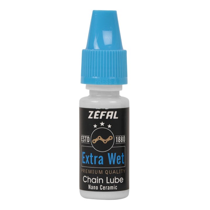 Lubrifiant Vélo Chaîne Zefal Extra Wet Toutes Conditions (Burette 10Ml) - Ideal Pour Emmener Lors De La Sortie