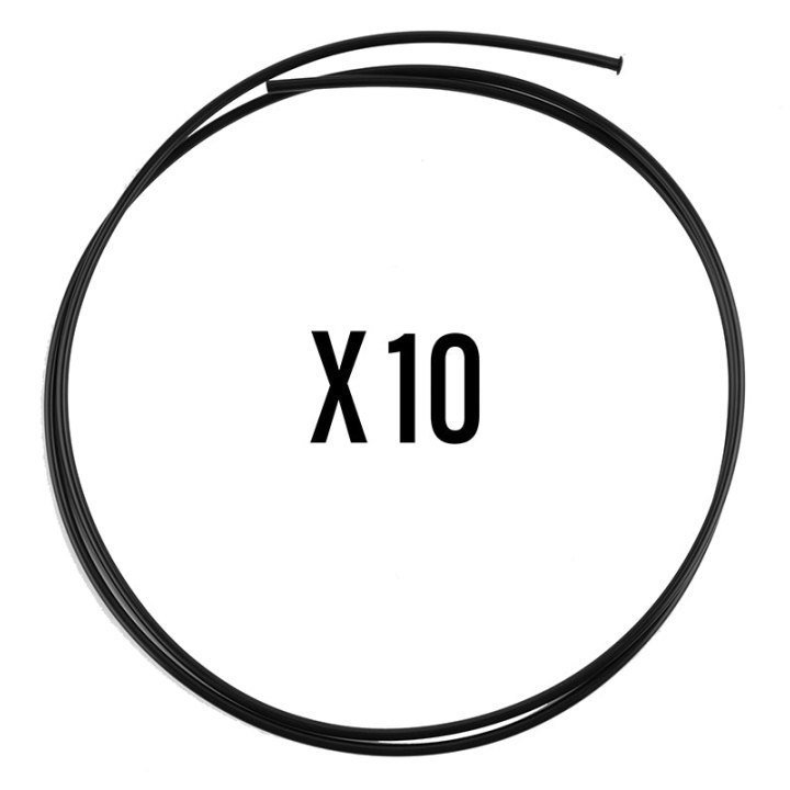 Liner Elvedes Noir Avec Trompette Pour Passage Intégré Des Câbles De Frein Diam 2 - 2,5 mm L 1000 mm (Vendu Par 10)