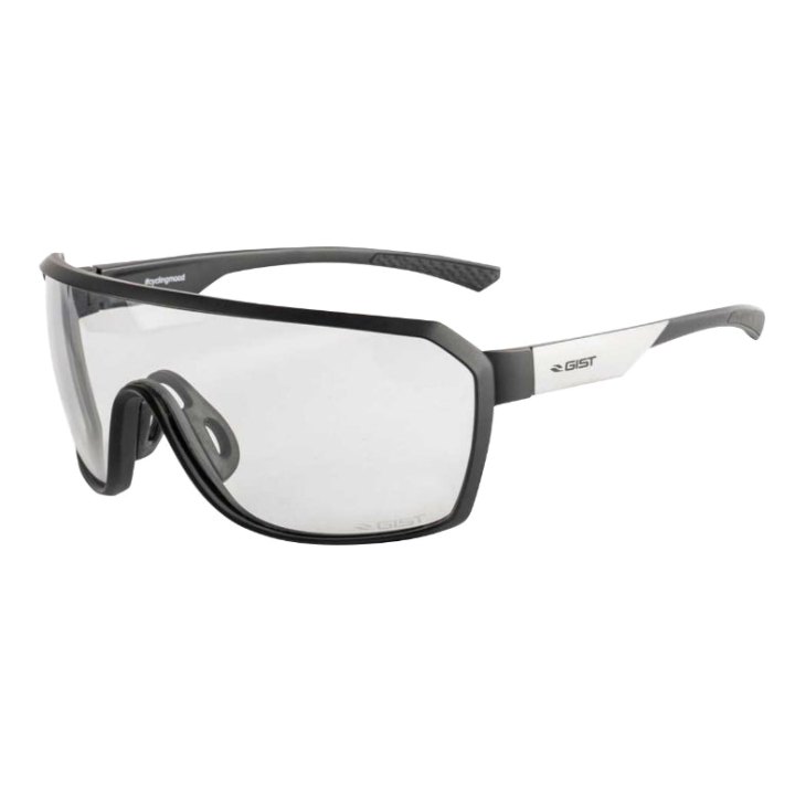 Lunettes Vélo Adulte Gist Range Monture Noir Mat Verres Photochromiques Qui S'Adaptent Automatiquement A La Luminosite (Verre Cat 1-3)