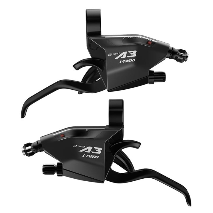 Levier-Manette VTT Patin Ltwoo 3 X 8V. Noir V-Brake Compatible Shimano (Paire)