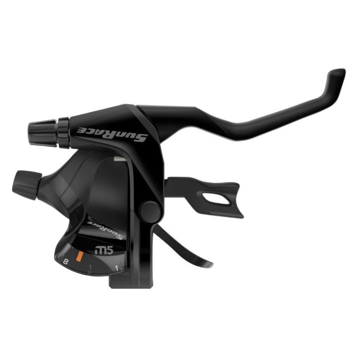 Levier-Manette VTT Patin Sunrace Stm500 8X3V. Noir V-Brake Compatible Shimano (Paire)