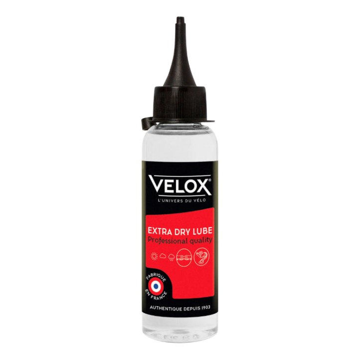 Lubrifiant Vélo Chaîne Velox Extra Dry Lube Conditions Seches (100Ml)