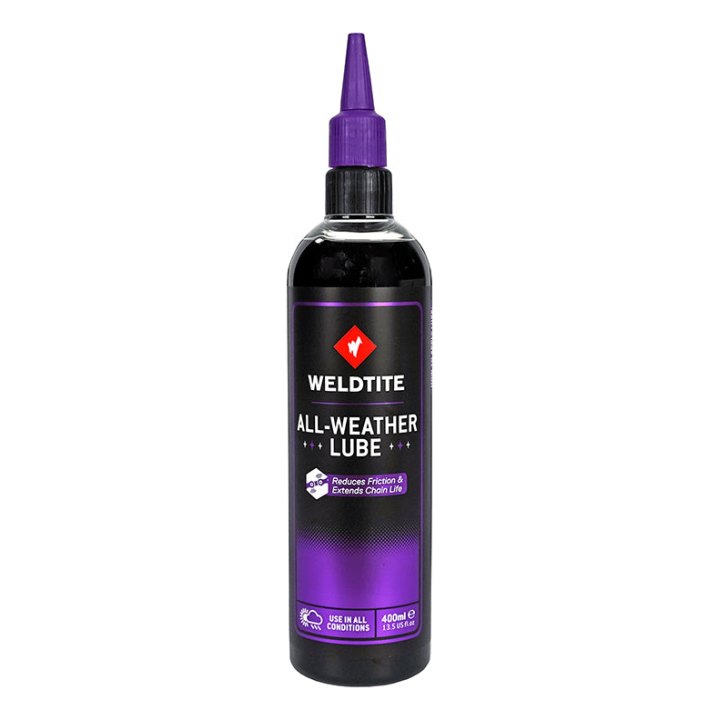 Lubrifiant Vélo Chaîne Weldtite All Weather Toutes Conditions Au Teflon (400Ml)