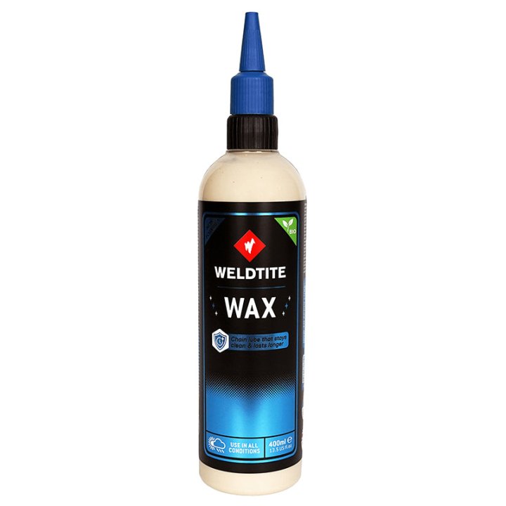 Lubrifiant Vélo Chaîne Weldtite Wax - Cire Seche Biodegradable All Weather Toutes Conditions (400 Ml)