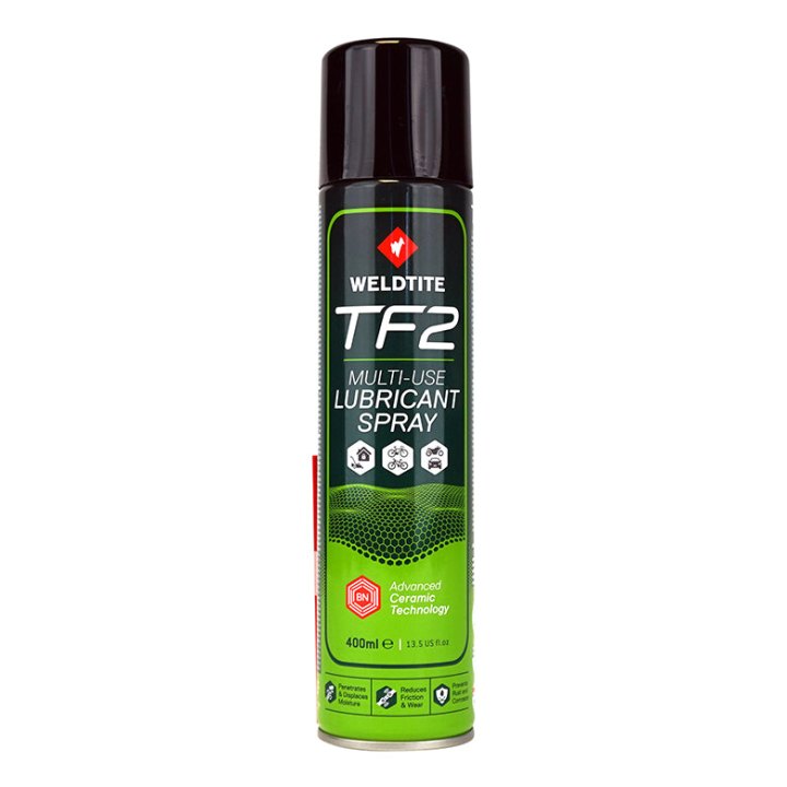 Lubrifiant Vélo Multi-Usage Weldtite Tf2 Céramique (Aerosol 400Ml)
