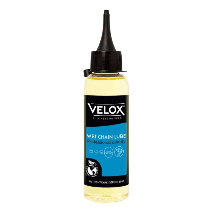 Lubrifiant Vélo Chaîne Velox Wet Lube Conditions Humides (100Ml)