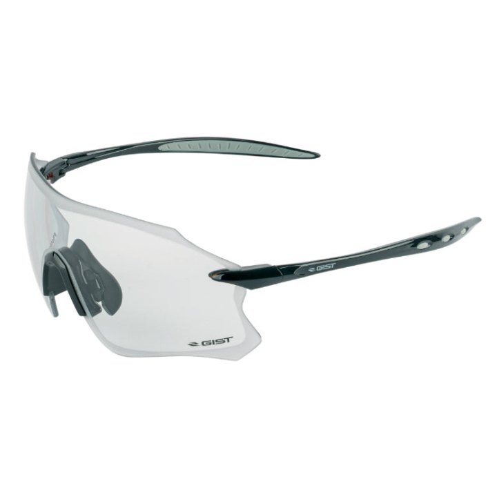 Lunettes Vélo Adulte Gist Pack Monture Noir Verres Photochromiques Qui S'Adaptent Automatiquement A La Luminosite - Ultra Légère (Verre Cat 1-3)