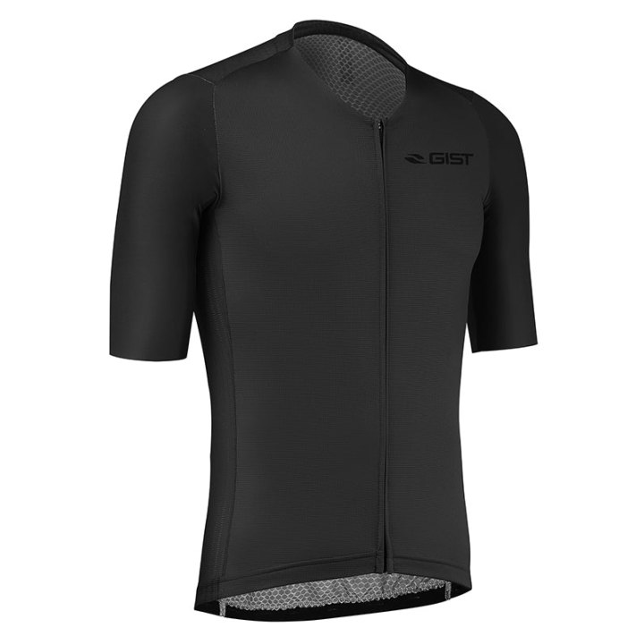 Maillot Gist Été Podium Manches Courtes Zip Total Noir M
