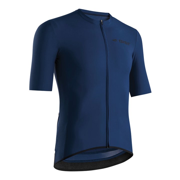 Maillot Gist Été Supremo Manches Courtes Zip Total Bleu XL