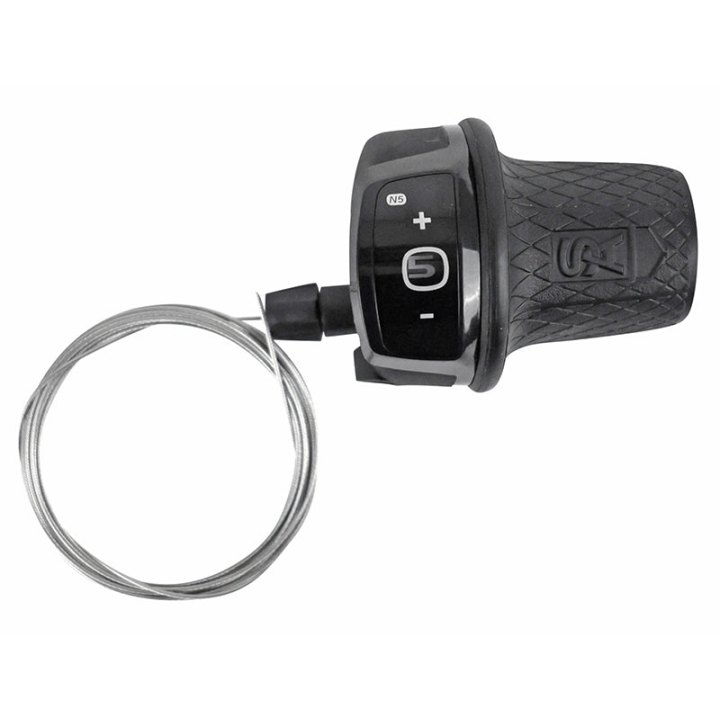 Manette City Sturmey Archer Twist Shifter 5V. (Câble Inclus 2,25M) Compatible Shimano Nexus (Poignée Tournante)