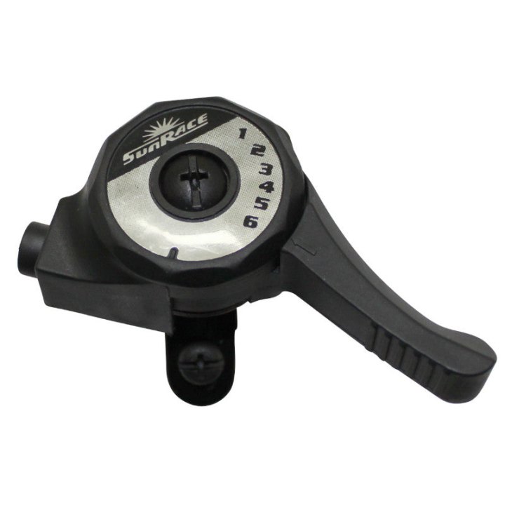 Manette VTT Sunrace Droite Shift A Collier Sur Cintre 6V.