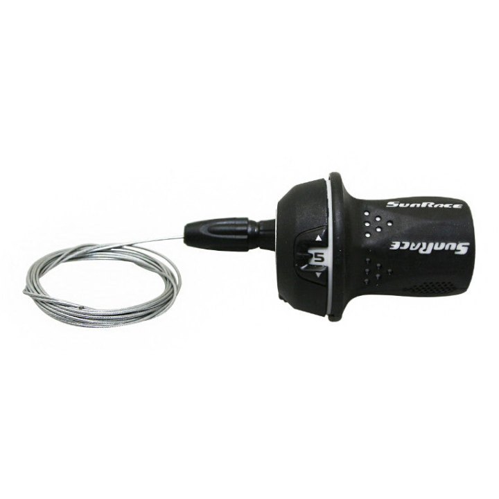 Manette VTT Sunrace Droite Twist Gripshift M21 5V. - Poignée Tournante