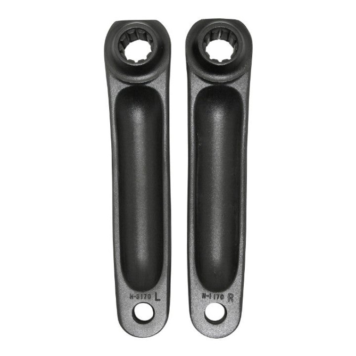 Manivelle Droite + Gauche Stronglight Magan3 170 mm Noir Isis Pour Bosch Génération 1 -2 Et 4-Brose (Deport 10 mm - Diam Cannelures 22 mm)