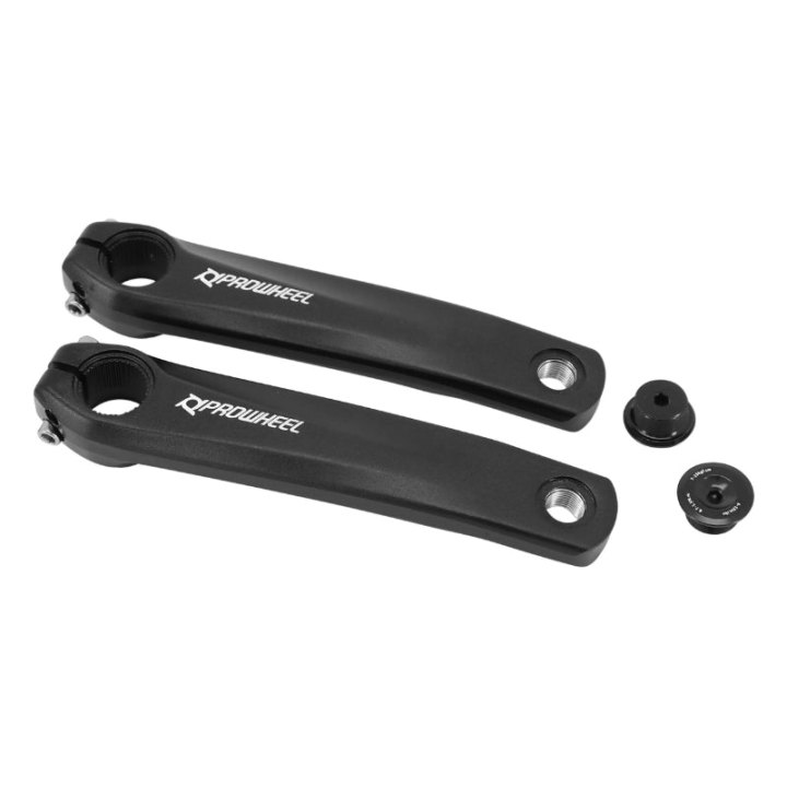 Manivelle Droite + Gauche VAE - E-Bike Longueur 165 mm Alu Noir Pour Moteur Shimano E8000, E7000, E6100 (Paire)