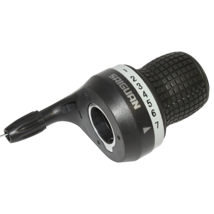 Manette VTT P2R Droite Gripshift Indexe 7V. - Poignée Tournante