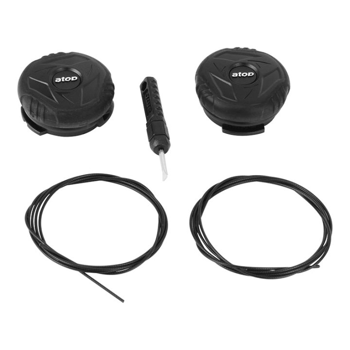 Molette Micrometrique Atop Catlike Pour Chaussure Komact'O - Mixino Rc1 Noir -2 Câbles Inclus- (Vendu A La Paire)