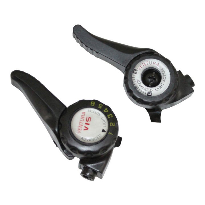 Manette VTT P2R Indexe A Collier Sur Cintre 6V. (Paire)