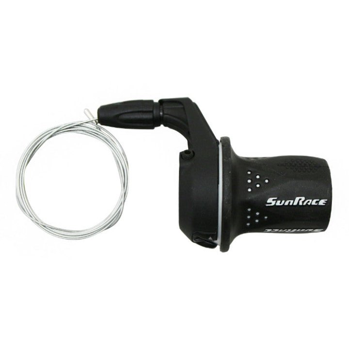Manette VTT Sunrace Gauche Twist Gripshift M21 3V. - Poignée Tournante