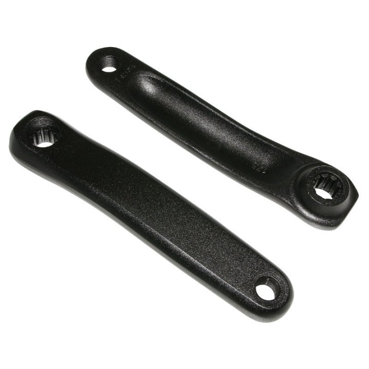 Manivelle Droite + Gauche Stronglight Magan3B 175 mm Noir Isis Pour Bosch 3Ème Generation (Deport 10 mm) (Diam Cannelures 18 mm)